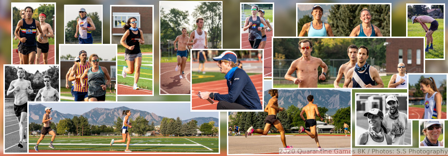 2020 Quarantine Games 8K race group collage